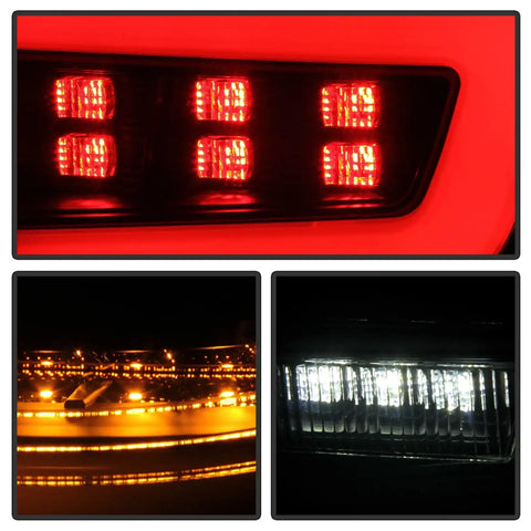 Spyder Auto 5087980 LED Tail Lights - Black Smoke