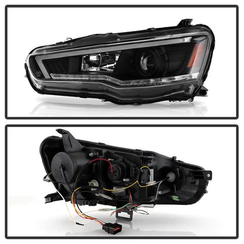 Spyder Auto 5088116 (Spyder Signature) Projector Headlights - Sequential LED Turn Signal Black