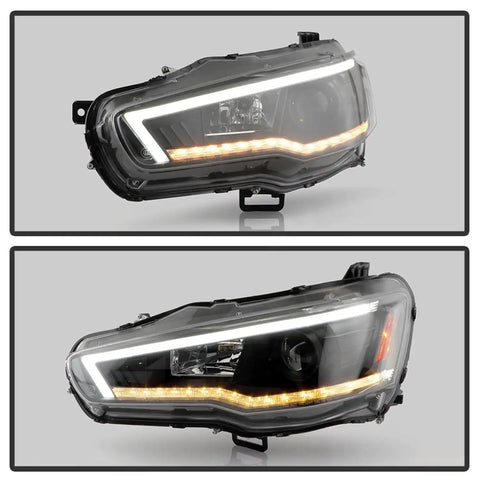 Spyder Auto 5088116 (Spyder Signature) Projector Headlights - Sequential LED Turn Signal Black