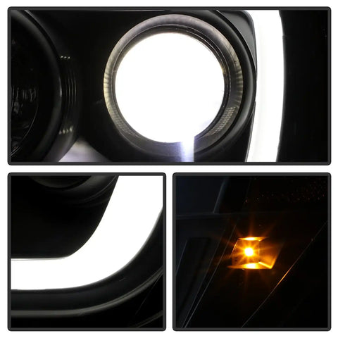 Spyder Auto 5088185 ( Platinum ) Projector LED Headlights - Black