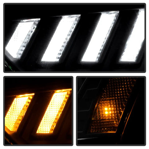 Spyder Auto 5088338 (Spyder Signature) Projector Headlights - Switch Back Sequential LED Turn Signal Black