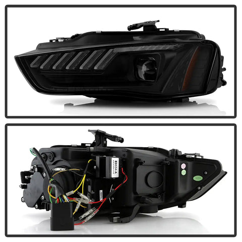 Spyder Auto 5088338 (Spyder Signature) Projector Headlights - Switch Back Sequential LED Turn Signal Black