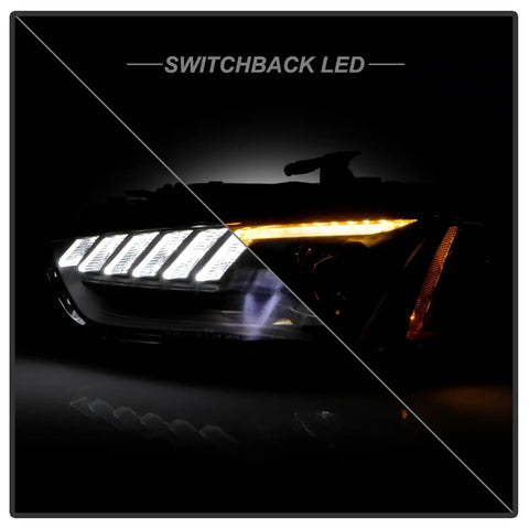 Spyder Auto 5088338 (Spyder Signature) Projector Headlights - Switch Back Sequential LED Turn Signal Black