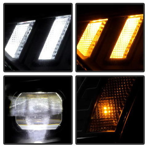 Spyder Auto 5088352 (Spyder Apex) High-Power LED Module ( Low Beam ) Equipped Headlights - Black