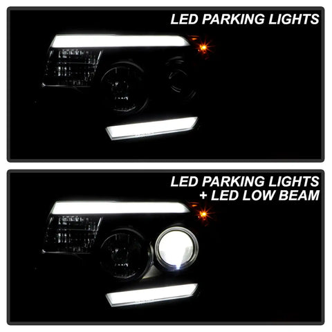 Spyder Auto 5088413 (Spyder Platinum) High-Power LED Module ( Low Beam ) Equipped Headlights - Black