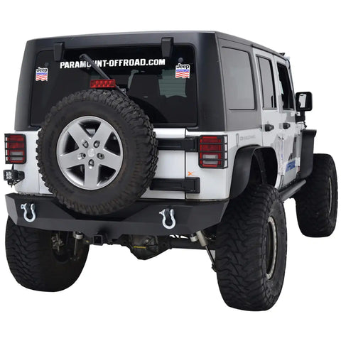 Paramount Automotive 51-0310 - 07-16 Jeep Wrangler JK Heavy Duty Rock Crawler Rear Bumper