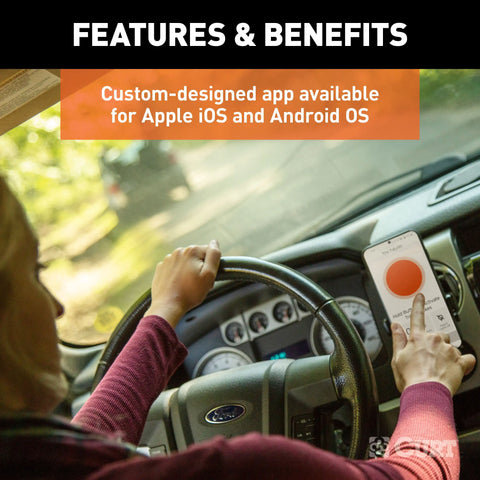 CURT 51180 Echo Mobile Brake Controller - 7-Way Wireless Bluetooth for Trailers