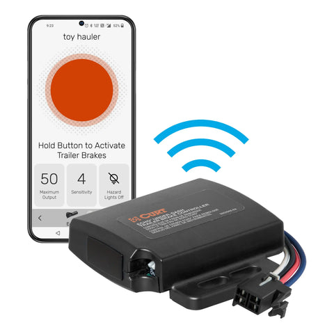 CURT 51190 - Echo Under-Dash Trailer Brake Controller Bluetooth Smartphone Connection
