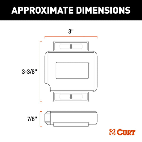 CURT 51190 - Echo Under-Dash Trailer Brake Controller Bluetooth Smartphone Connection