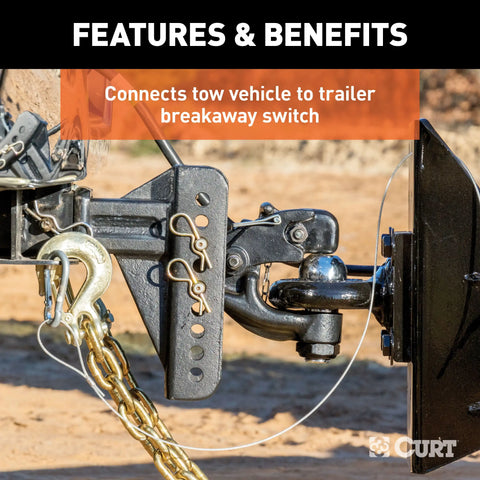 CURT 52021 - Replacement Trailer Breakaway Switch Lanyard