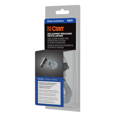 CURT 52021 - Replacement Trailer Breakaway Switch Lanyard