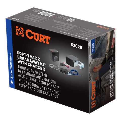 CURT 52028 - Soft-Trac 2 Breakaway Kit with Charger