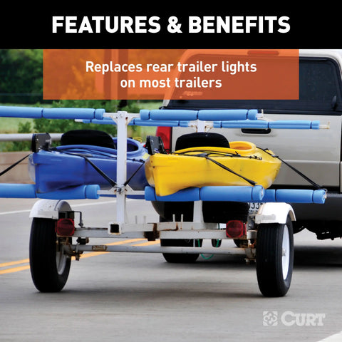CURT 53440 - Passenger-Side Combination Replacement Trailer Light Stop Tail Turn