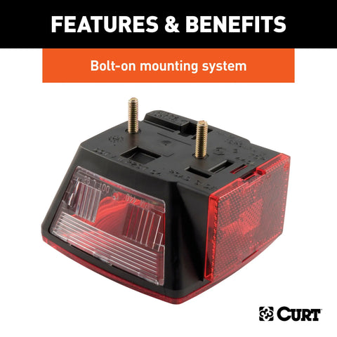 CURT 53441 - Driver-Side Combination Replacement Trailer Light Stop Tail Turn