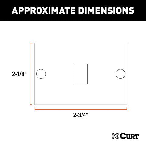 CURT 53515 - Replacement Red Side Trailer Light Lens
