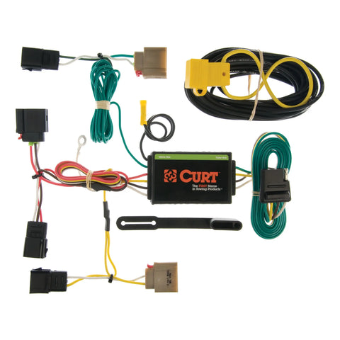 CURT 55050 - Custom Wiring 4-Way Flat Output Select Dodge Caliber Jeep Patriot Compass