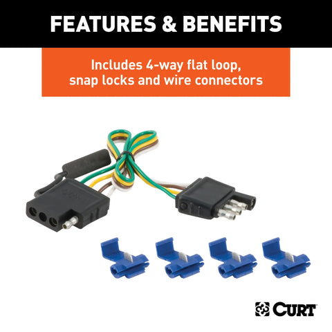 CURT 55179 - Non-Powered 3-to-2-Wire Taillight Converter