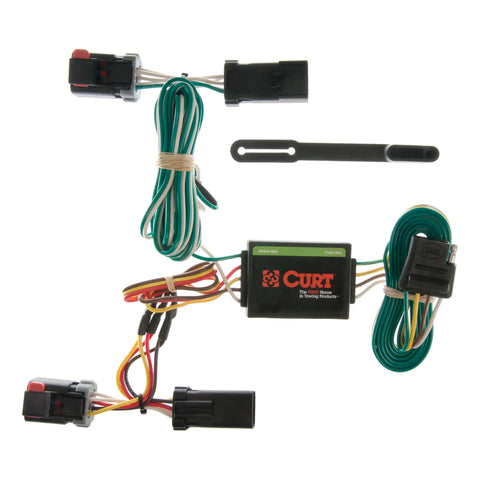 CURT 55334 - Custom Wiring 4-Way Flat Select Caravan Durango Town and Country Voyager