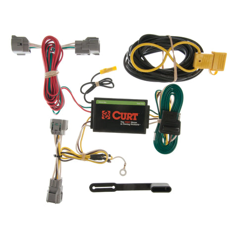CURT 55349 - Custom Wiring Harness 4-Way Flat Output Select Jeep Grand Cherokee