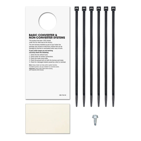 CURT 55363 - Custom Wiring Harness 4-Way Flat Output Select Jeep Wrangler TJ