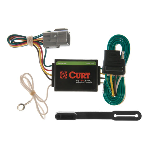 CURT 55365 - Custom 4-Flat Select Toyota Land Cruiser Lexus LX470 OEM Tow Package Required