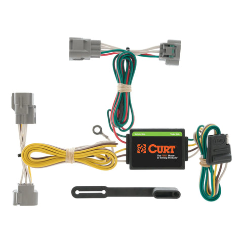CURT 55513 - Custom Wiring Harness 4-Way Flat Output Select Toyota Tacoma T100 Hilux