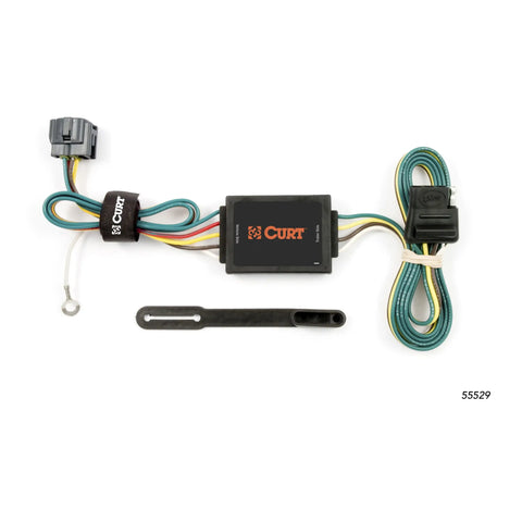 CURT 55529 - Custom 4-Flat Select Kia Sportage OEM Tow Package Required