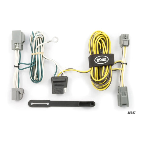 CURT 55587 - Custom Wiring Harness 4-Way Flat Output Select Ford Freestyle Five Hundred