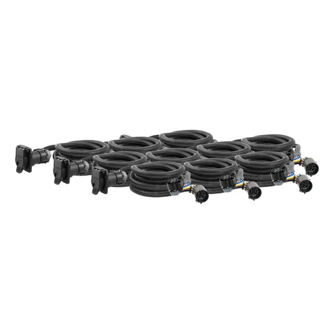 CURT 56000010 - 10ft. Custom Wiring Extension Harnesses (Adds 7-Way RV Blade to Truck Bed 10-Pa