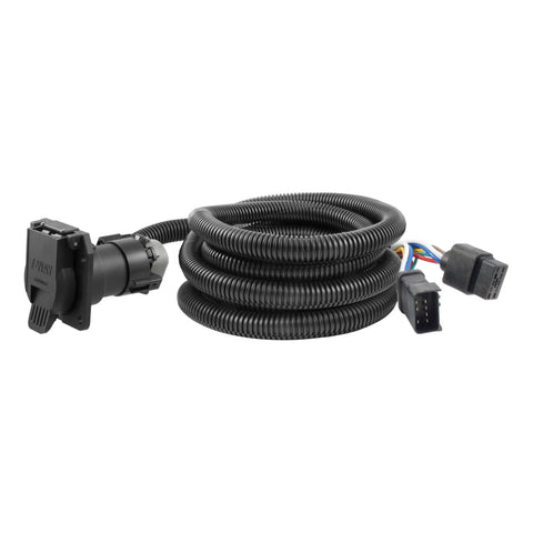 CURT 56001 - 10ft. Custom Wiring Extension Harness (Adds 7-Way RV Blade to Truck Bed)