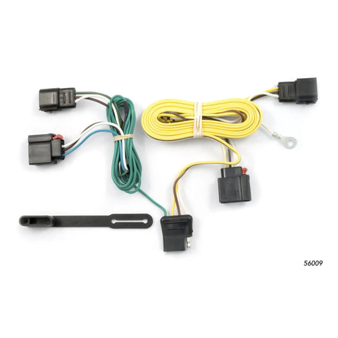 CURT 56009 - Custom Wiring Harness 4-Way Flat Output Select Jeep Grand Cherokee