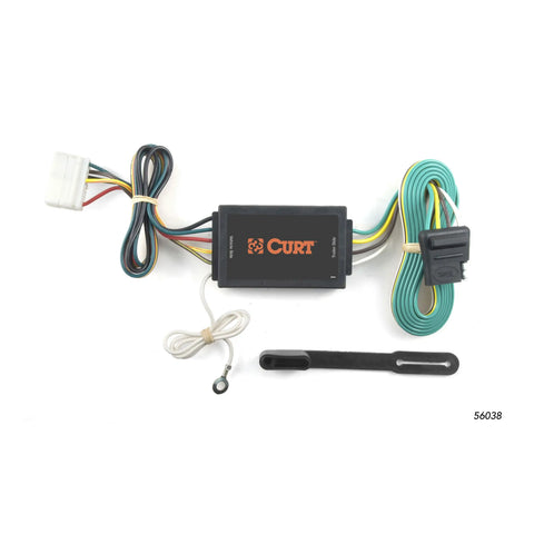 CURT 56038 - Custom 4-Flat Select Acura MDX OEM Tow Package Required