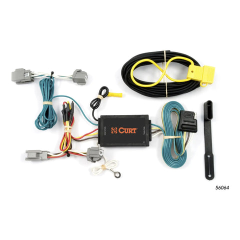 CURT 56064 - Custom Wiring 4-Way Flat Output Select Lincoln MKS Ford Fiesta Hatchback