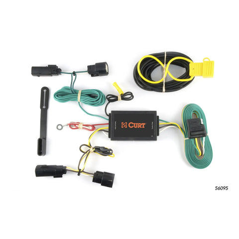 CURT 56095 - Custom Wiring Harness 4-Way Flat Output Select Lincoln MKT