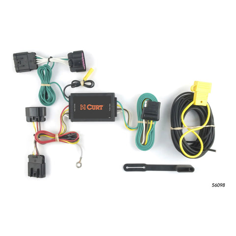 CURT 56098 - Custom Wiring Harness 4-Way Flat Output Select Buick LaCrosse