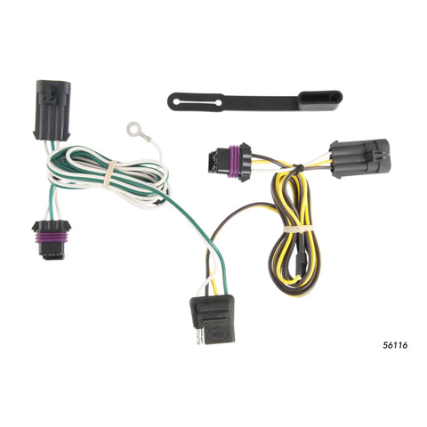 CURT 56116 - Custom Wiring Harness 4-Way Flat Output Select Chevrolet Impala