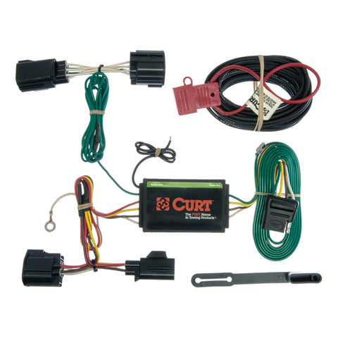 CURT 56140 - Custom Wiring Harness 4-Way Flat Output Select Ford Focus Hatchback