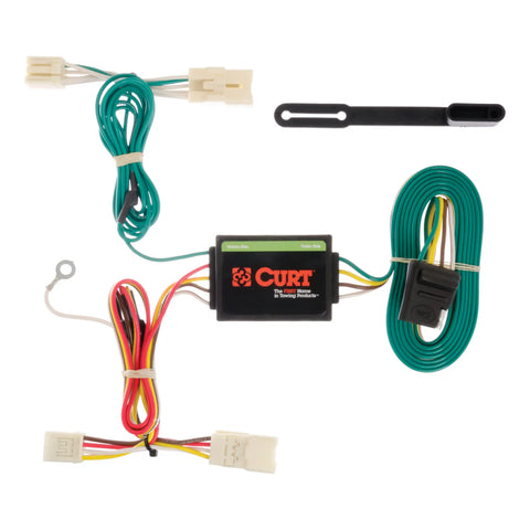 CURT 56157 - Custom Wiring Harness 4-Way Flat Output Select Kia Rio Sedan