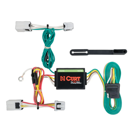 CURT 56206 - Custom Wiring Harness 4-Way Flat Output Select Nissan Versa Note