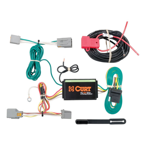 CURT 56218 - Custom Wiring Harness 4-Way Flat Output Select Ford Transit Connect