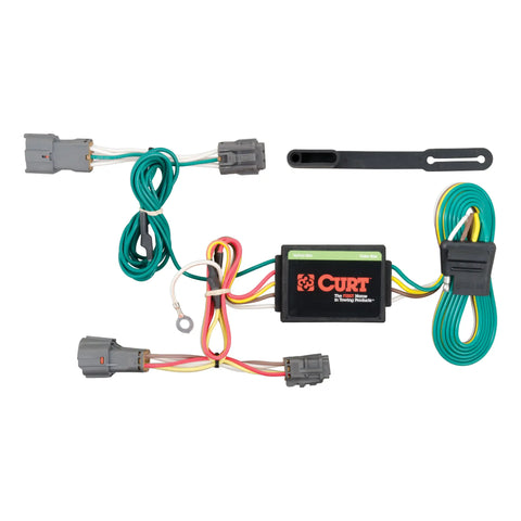 CURT 56222 - Custom Wiring Harness 4-Way Flat Output Select Kia Rondo Soul