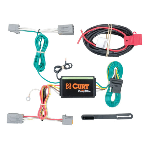CURT 56224 - Custom Wiring Harness 4-Way Flat Output Select Volvo S60 Cross Country