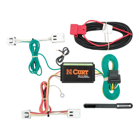 CURT 56227 - Custom Wiring Harness 4-Way Flat Output Select Nissan Leaf