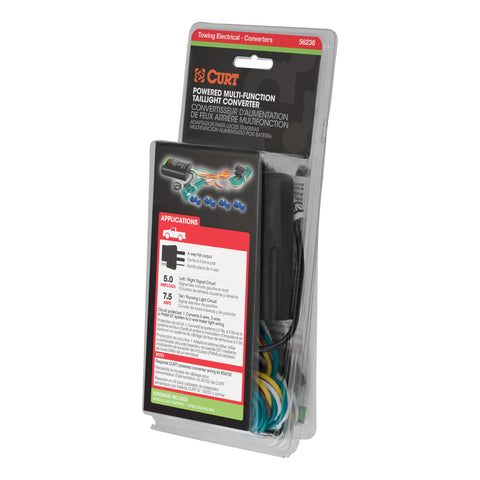 CURT 56236 - Multi-Function Splice-in Tail Light Converter 4-Pin Wiring Harness