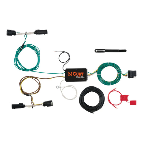 CURT 56272 - Custom Wiring Harness 4-Way Flat Output Select Ford Edge
