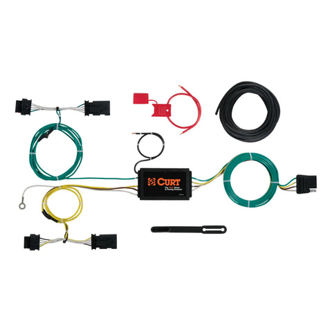 CURT 56274 - Custom Wiring Harness 4-Way Flat Output Select Jeep Renegade