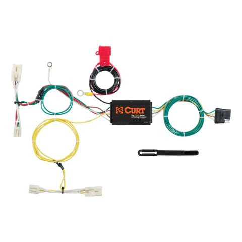 CURT 56275 - Custom Wiring Harness 4-Way Flat Output Select Toyota Prius C