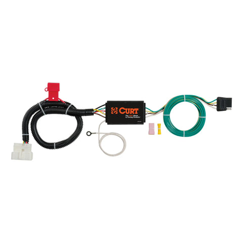 CURT 56291 - Custom 4-Flat Select Honda Pilot Passport OEM Tow Package Required