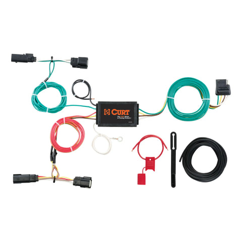 CURT 56292 - Custom Wiring Harness 4-Way Flat Output Select Ford Edge Titanium