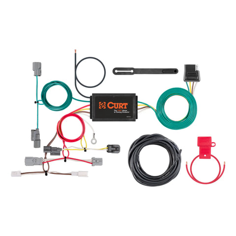 CURT 56301 - Custom Wiring Harness 4-Way Flat Output Select Honda Accord Coupe